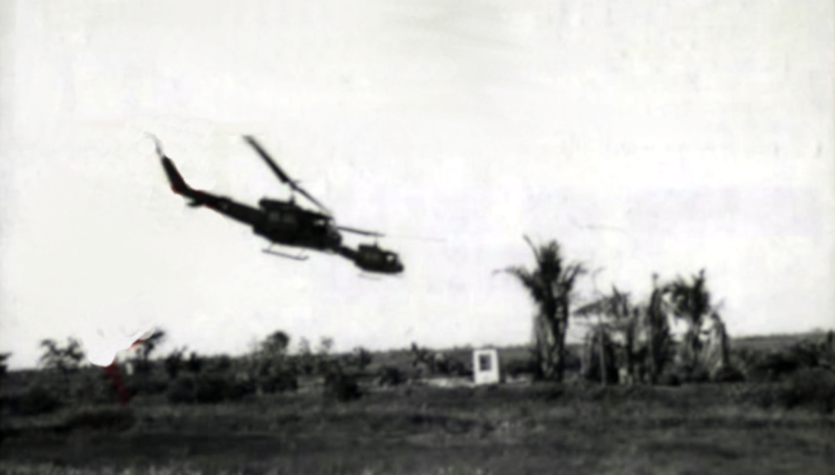 240th Assault Helicopter Company HUEYs in action, 1971.