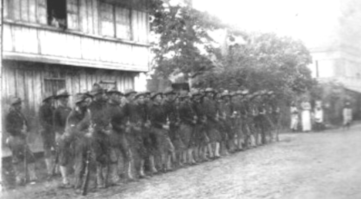 American troops on Mindanao Island