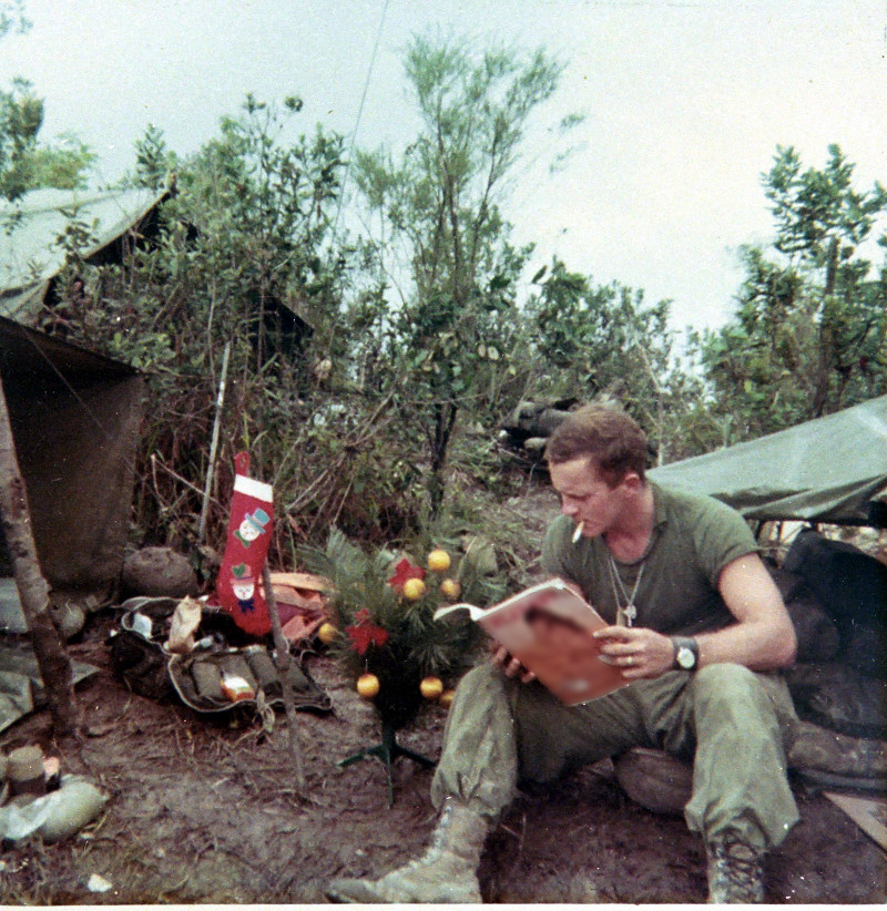 Staff Sergeant Kenneth Lee Foutz in Vietnam, c. 1969.