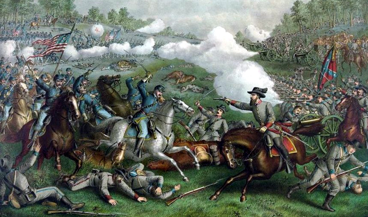 Battle of Opequan by Kurz and Allison, 1893.