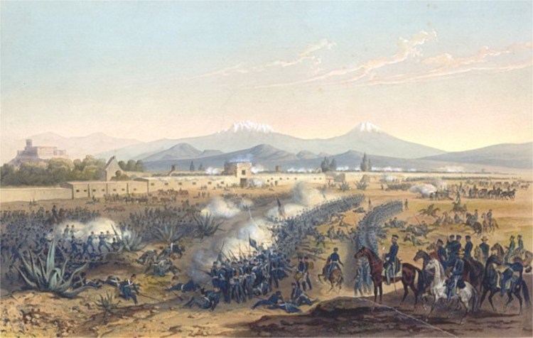 The Battle Molino del Rey, Mexico, 8 September 1847.
