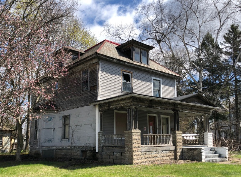 The Strine House on Ray Avenue NW, New Philadelphia, 17 April 2022.