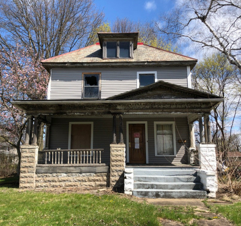 The Strine House on Ray Avenue NW, New Philadelphia, 17 April 2022.