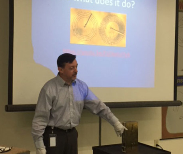 Presenting at the National Watch and Clock Museum.