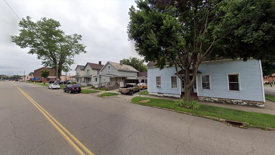View of Front Street in New Philadelphia with the Maholm House on the right, 2019. (Source: google.com)