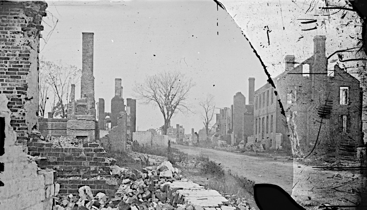 A view of Fredericksburg after the Battle of Fredericksburg, December 1862. (Source: loc.gov)