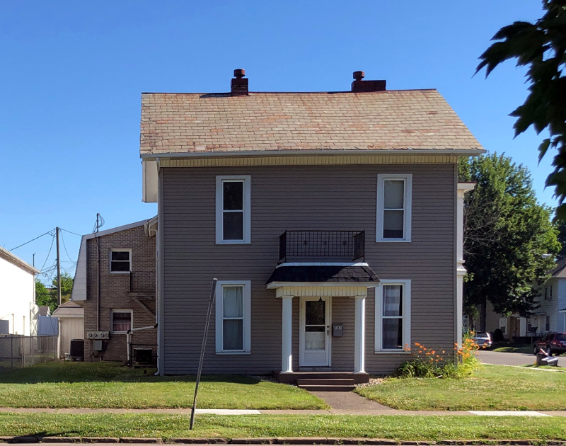 The Schlup House, on West High Street June 2022.