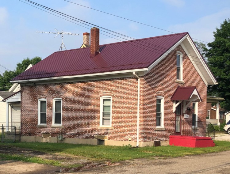 The brick home built by Charles Crescio at the rear of his property, originally rented by John Crescio, June 2022.