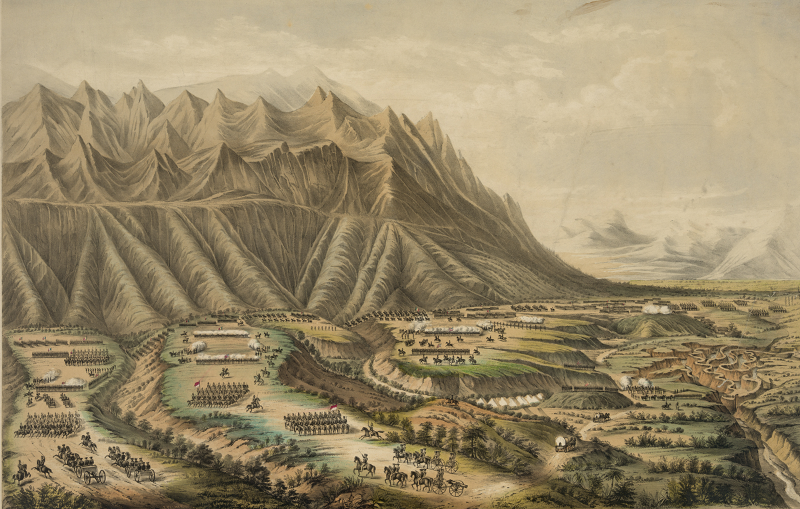 Print of the Battle of Buena Vista, February 1847. (Source: loc.gov)