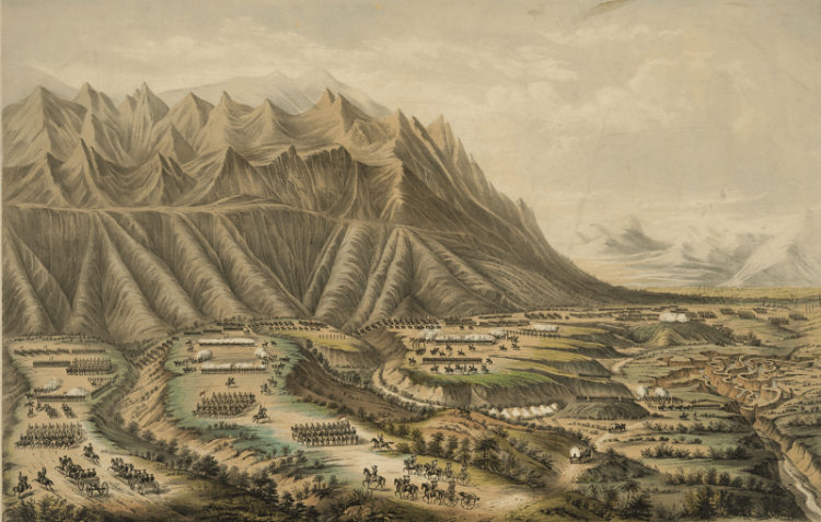 Print of the Battle of Buena Vista, February 1847. (Source: loc.gov)