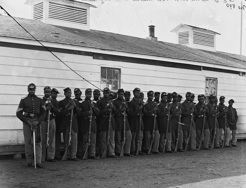 Men of the 4th United States Colored Troops, 1863. (Source: loc.gov)