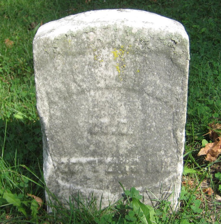 Charles Eberhardt's military headstone in the Fair Street Cemetery, 2012. (Source: findagrave.com)