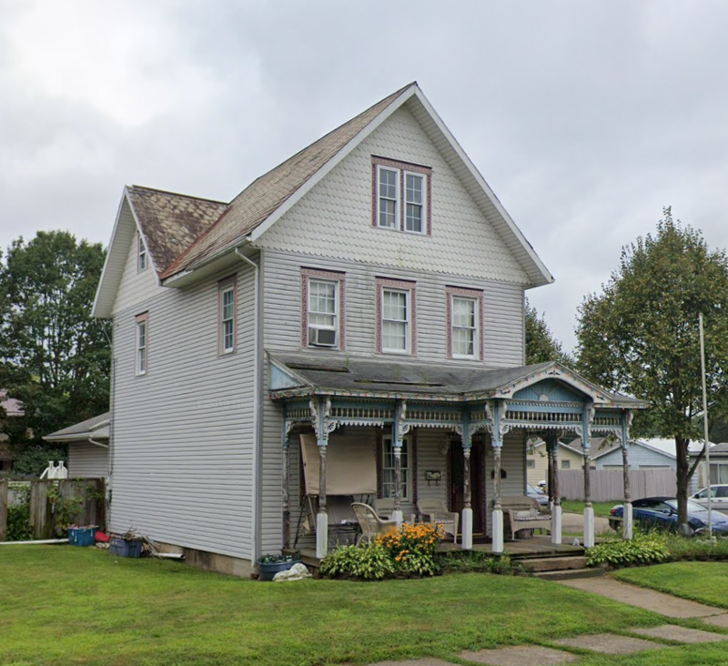 The Eberhart House on Front Street in New Philadelphia, 2019. (Source: google.com)