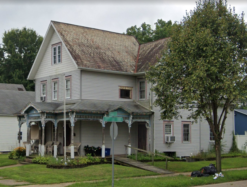 The Eberhart House on Front Street in New Philadelphia, 2019. (Source: google.com)