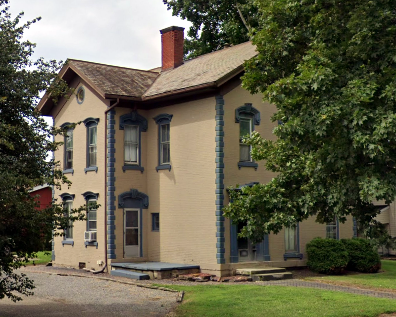 The east side of the Stow House as it appeared in 2019. (Source: google.com)