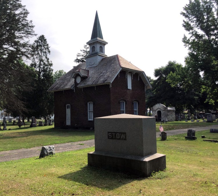 The Stow family plot at Fair Street Cemetery, New Philadelphia, 2022.