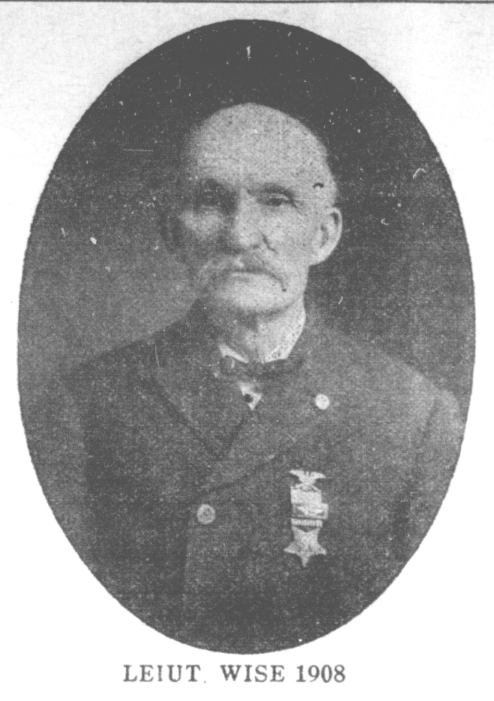 Jacob Wise photographed a year before his death, 1908. (Source: newspaperarchive.org)