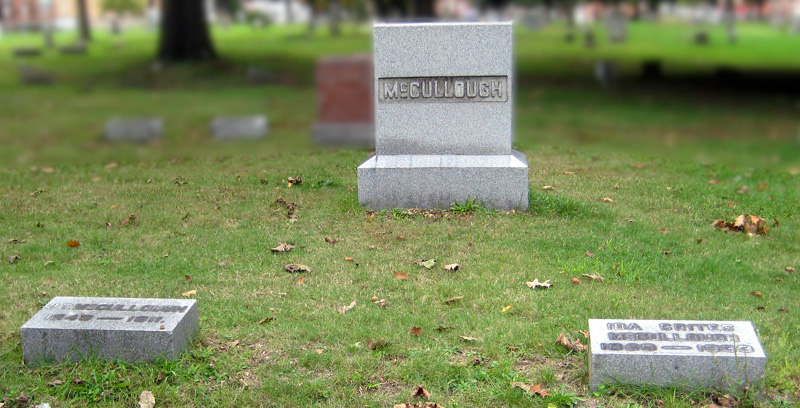 The McCullough family plot in Fair Street Cemetery. (Source: findagrave.com)
