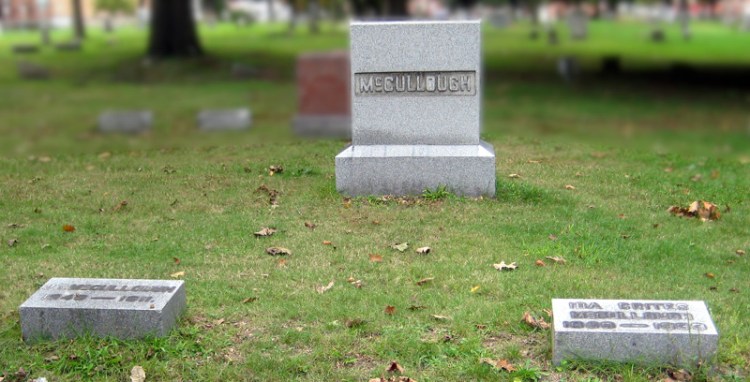The McCullough family plot in Fair Street Cemetery. (Source: findagrave.com)