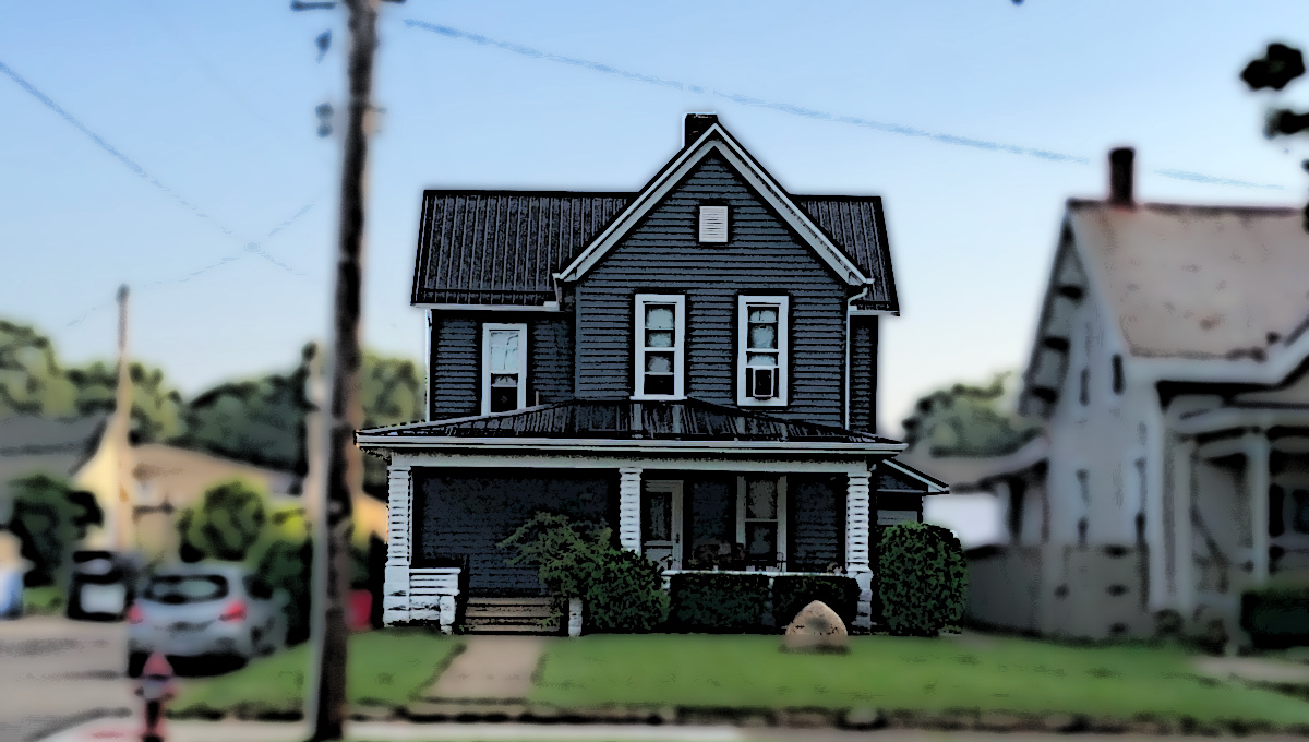 The Hall House on East High Street, New Philadelphia, August 2022.