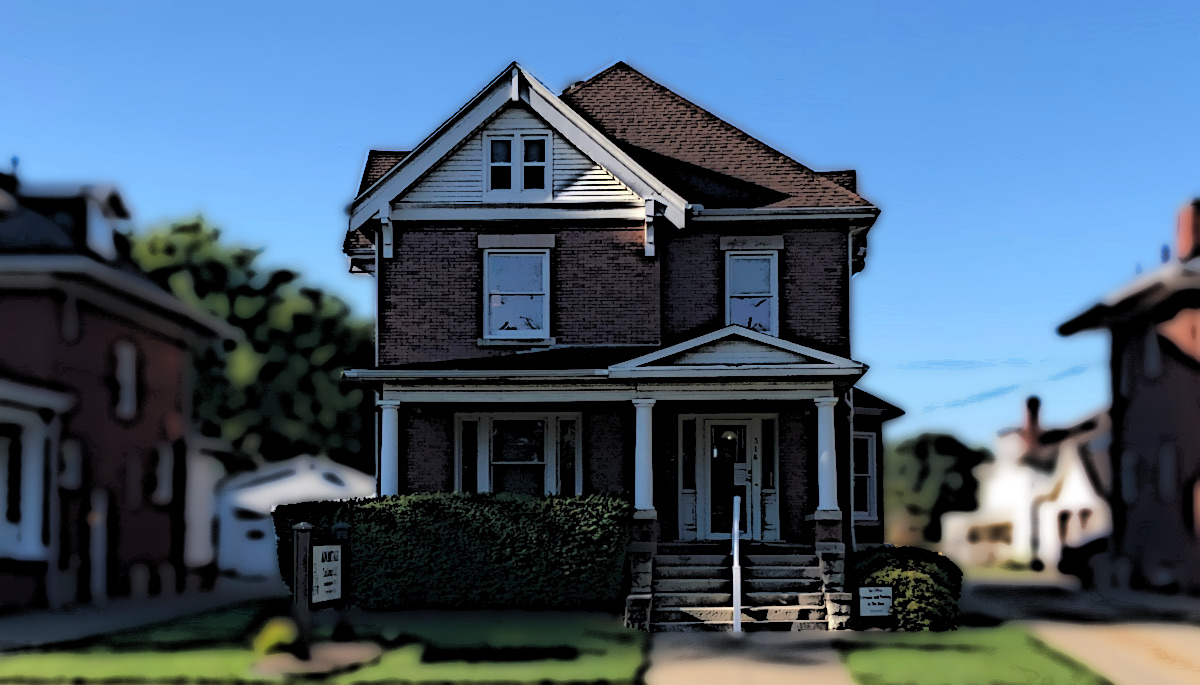 The Gilgen House on West High Street, New Philadelphia, 2022.