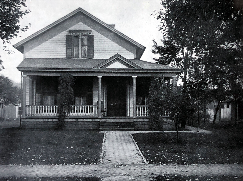 A photograph of the the Wise house found in the 1908 Atlas of Tuscarawas County.