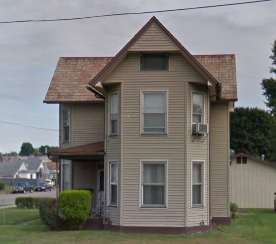 The Wallace House on West Front Street, New Philadelphia, Ohio, 2019. (Source: google.com)