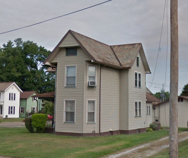 The Wallace House on West Front Street, New Philadelphia, Ohio, 2019. (Source: google.com)