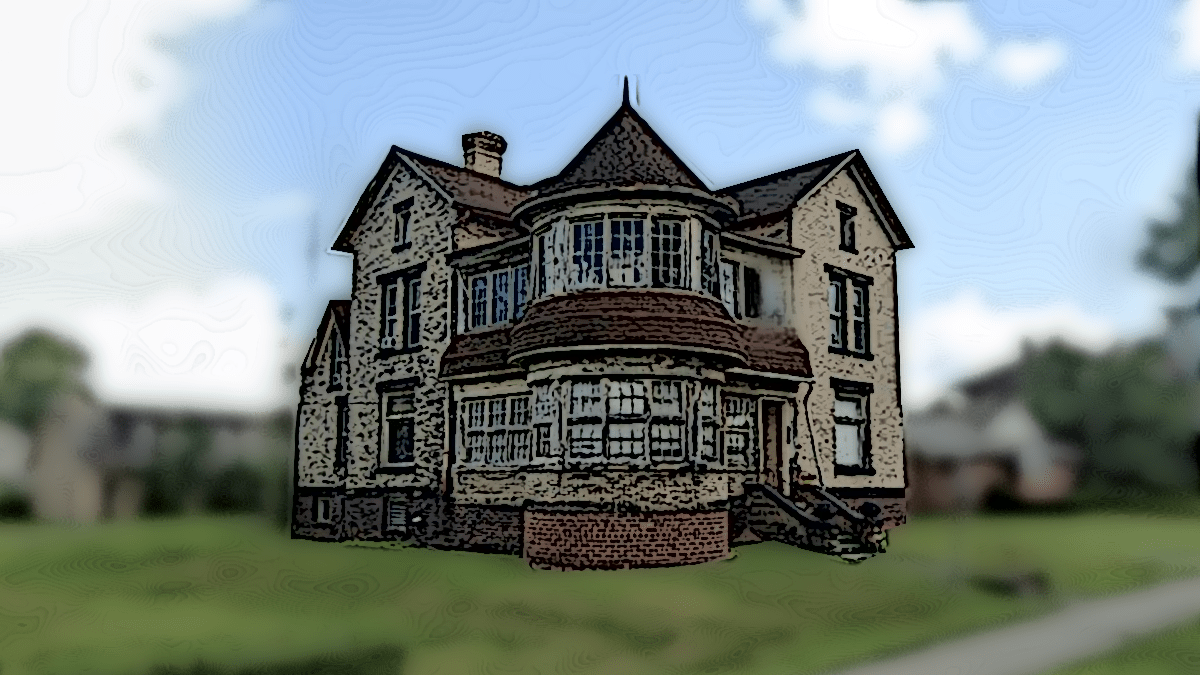 The house built by Harry W. Rhoads on North Water Street, Uhrichsville, 2022.