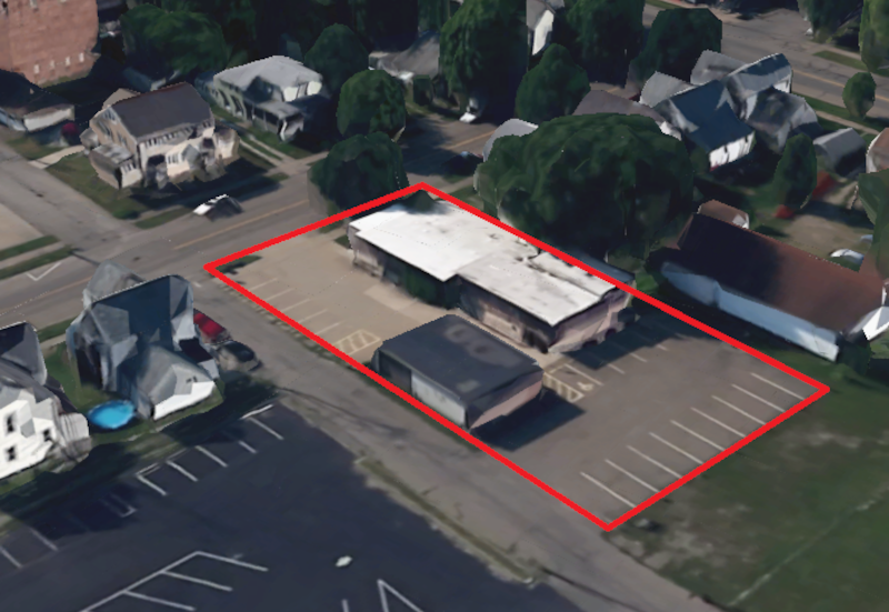 View of the Houpt Carriage Manufactory location from the northwest, 2020. (Source: earth.google.com)