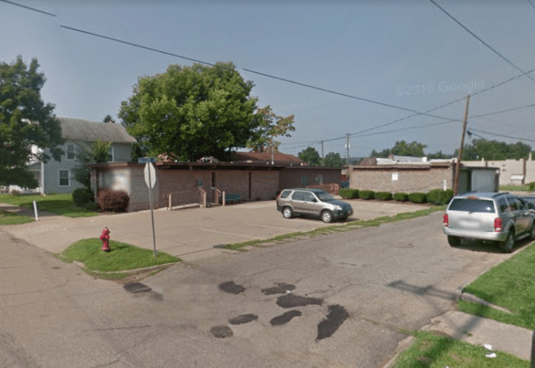 Street view of the Houpt Carriage Manufactory location from the northeast, 2020. (Source: earth.google.com)