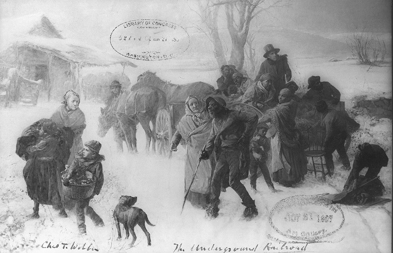 "The Underground Railroad" painting by Charles T. Webber, 1893. (Source: loc.gov)