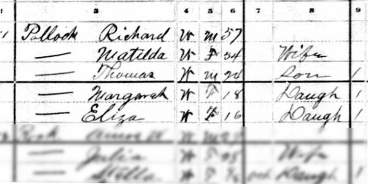Thomas recorded in the household of his father in Trumbull County, Ohio on the 1880 census. (Source: familysearch.org)
