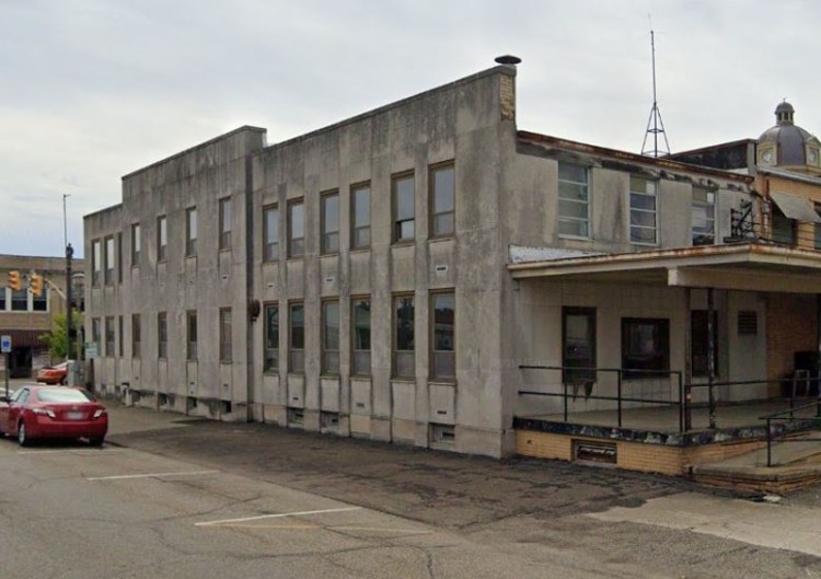 The location of the Hay House at the intersection of Fair and Broadway in New Philadelphia, 2018. (Source: google.com)