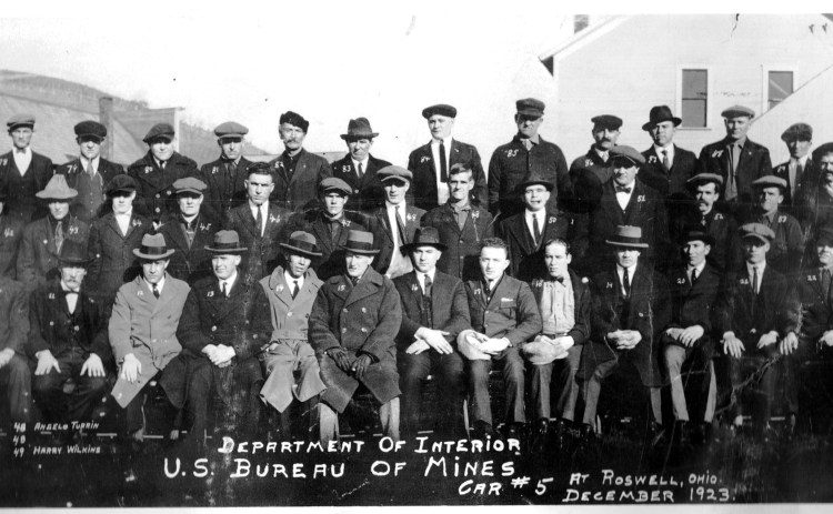 Department of Interior, Bureau of Mines, Car #5, at Roswell, Ohio, December 1923 detail.