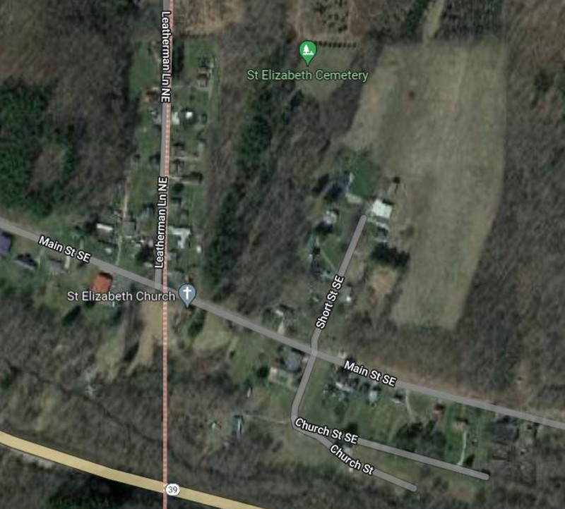 Modern satellite view of the location of the town of Klondike, 2023. (Source: google.com)