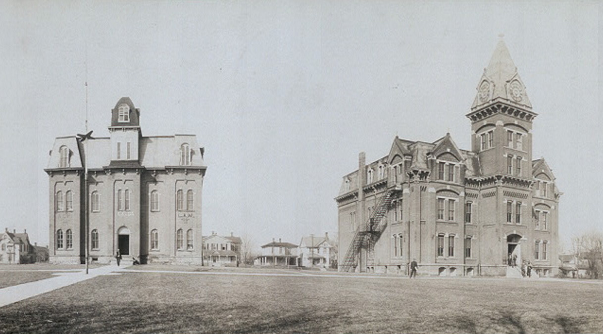 Part of the Ohio Northern University campus, 1912. (Source: ohiomemory.org)