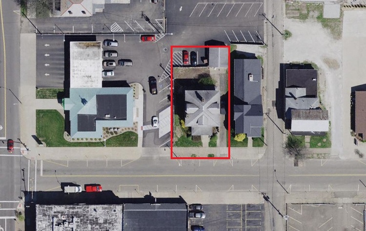 Overhead view of the Dodd House from the Tuscarawas County Auditor's Map, 2022. (Source: auditor.co.tuscarawas.oh.us)