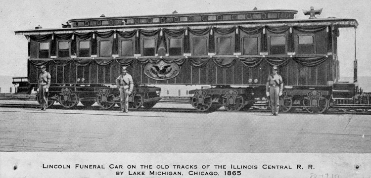 Lincoln's Funeral Car with Honor Guard, 1865.