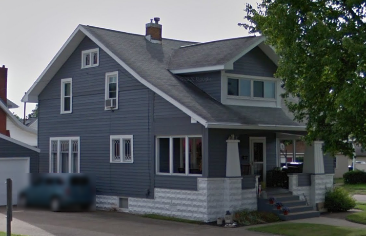 The Wilkinson House on 4th Street NW in New Philadelphia, Ohio, 2018. (Source: google.com)