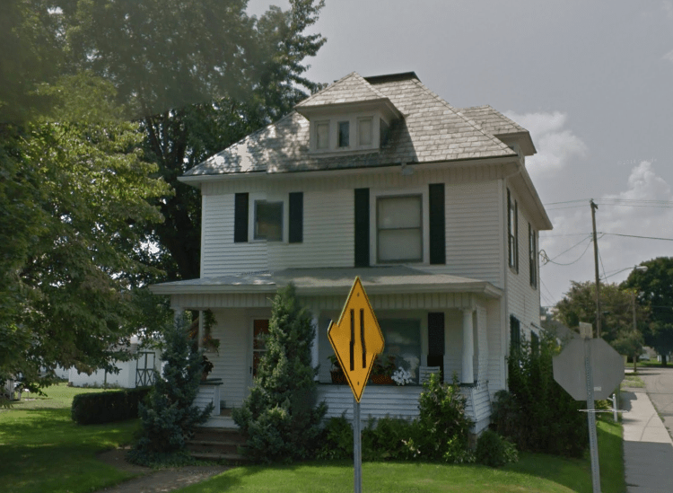 The Seibold House on South Broadway, New Philadelphia, Ohio, 2018. (Source: google.com)