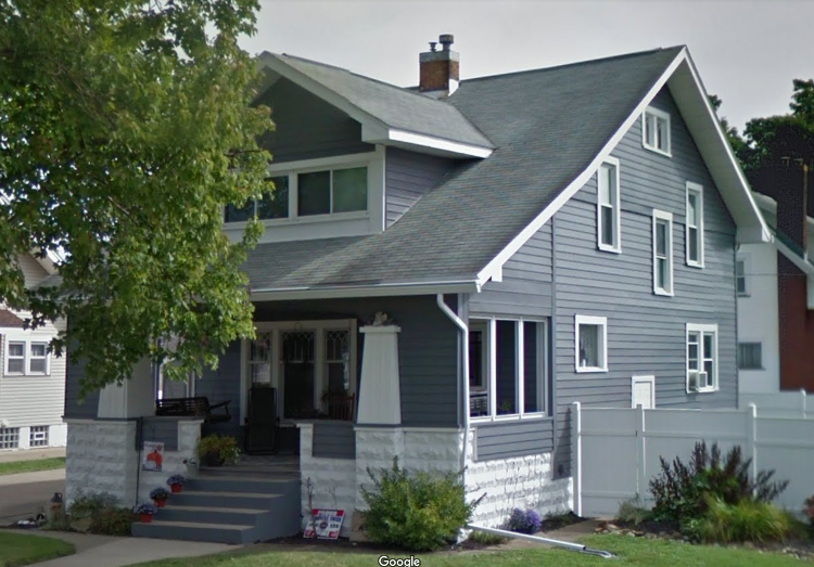 The Wilkinson House on 4th Street NW in New Philadelphia, Ohio, 2018. (Source: google.com)