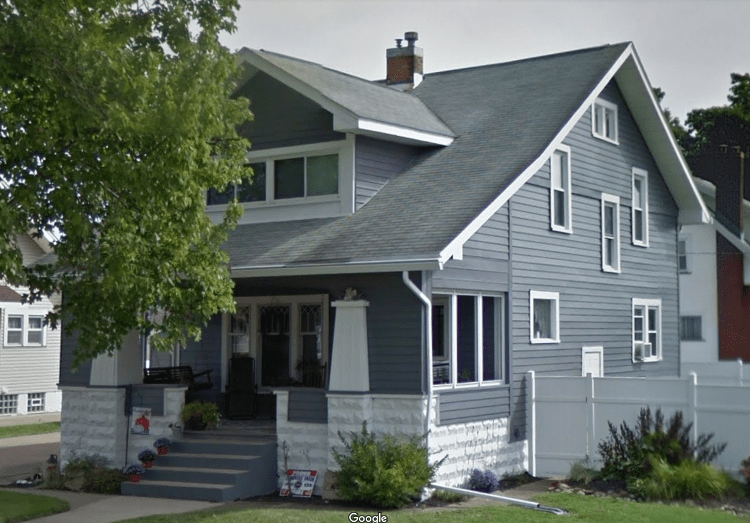 The Wilkinson House on 4th Street NW in New Philadelphia, Ohio, 2018. (Source: google.com)