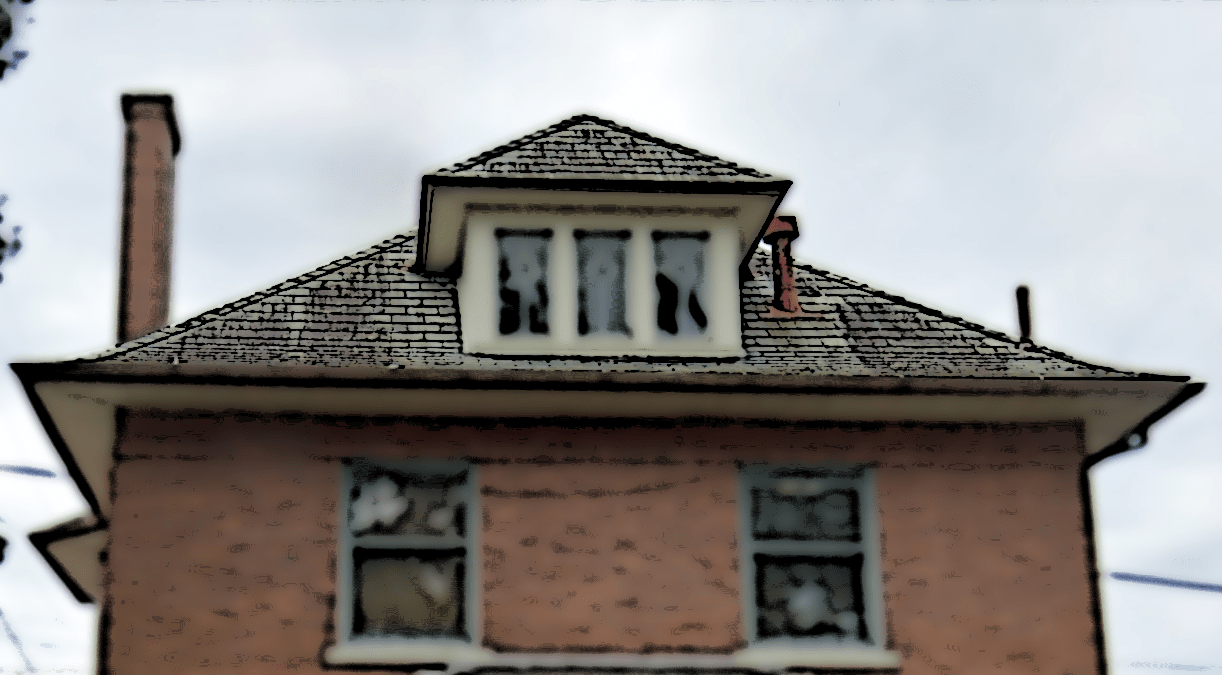 Image of a slate roof on a house located on Fair Avenue NW in New Philadelphia, Ohio, 2019. (Source: google.com)