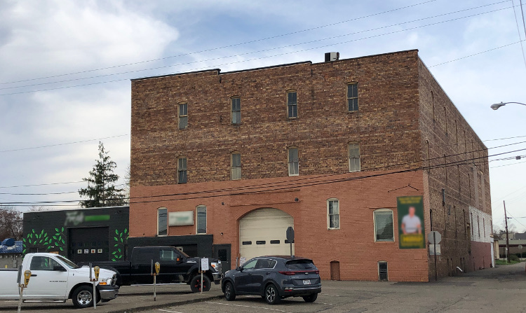 The Hensel Transfer and Storage Building in New Philadelphia, Ohio, 2023.