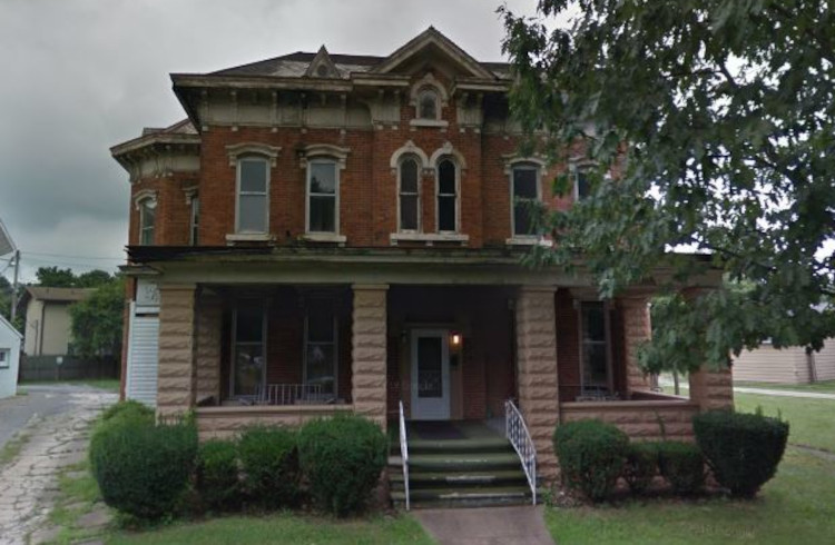 The Horning House on East High Avenue, New Philadelphia, Ohio, 2018. (Source: google.com)