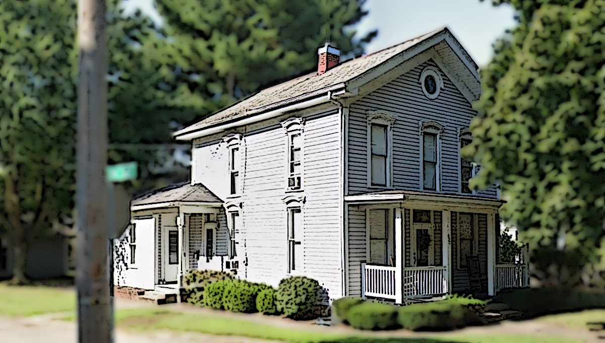 The Teichman House on East Avenue in New Philadelphia, 2019. (Source: google.com)