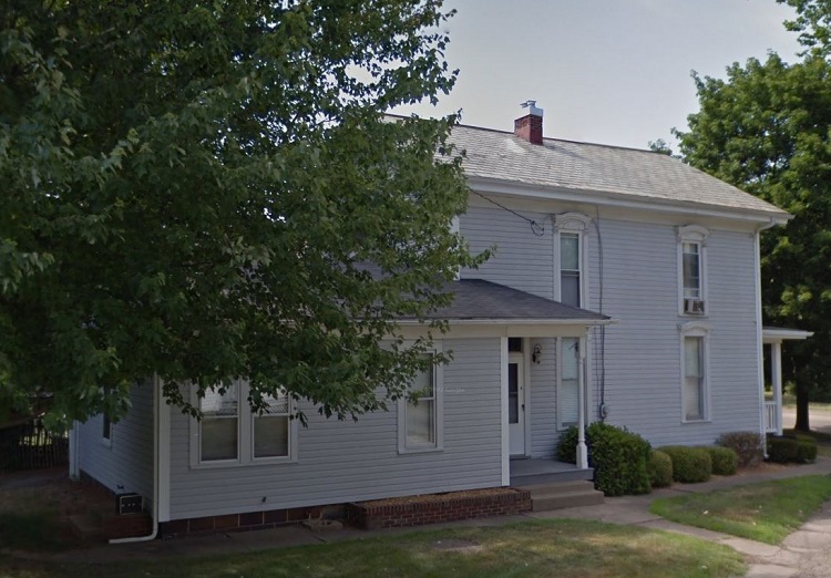 The Teichman House on East High Avenue, New Philadelphia, Ohio, 2012. (Source: google.com)