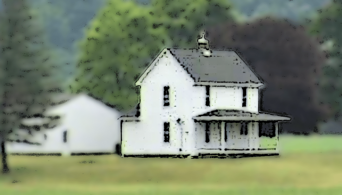 The Hogue House east of Newcomerstown, Ohio along Interstate 77, 2023. (Source: google.com)