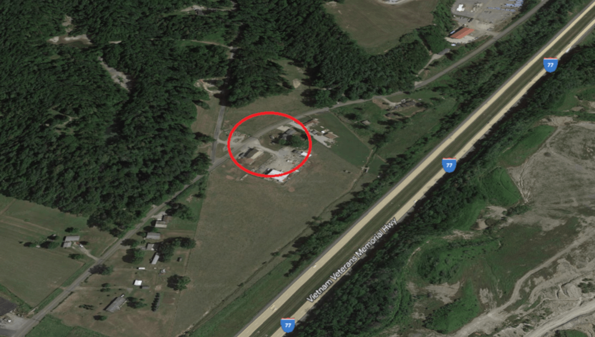 The Kazmaier Farm, Lawrence Township, Tuscarawas County, Ohio, 2023. (Source: earth.google.com)